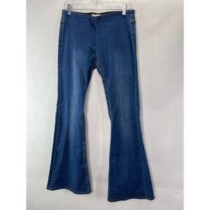 Newbury Kustom Y2K Flare Stretch Denim Pants Size 30